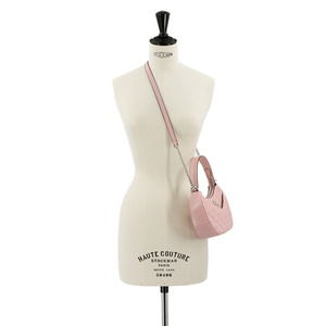 Versace Hobo Pink Medusa Leather Handbag Quilted Shoulder Bag